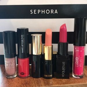 6-pc prestige lippie set. YSL Smashbox MUFE Ciate